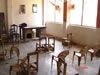 Sparsely furnished classroom